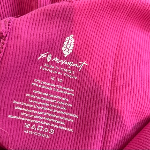 Free People Movement Pink Onepiece Workout Romper - Picture 4 of 9